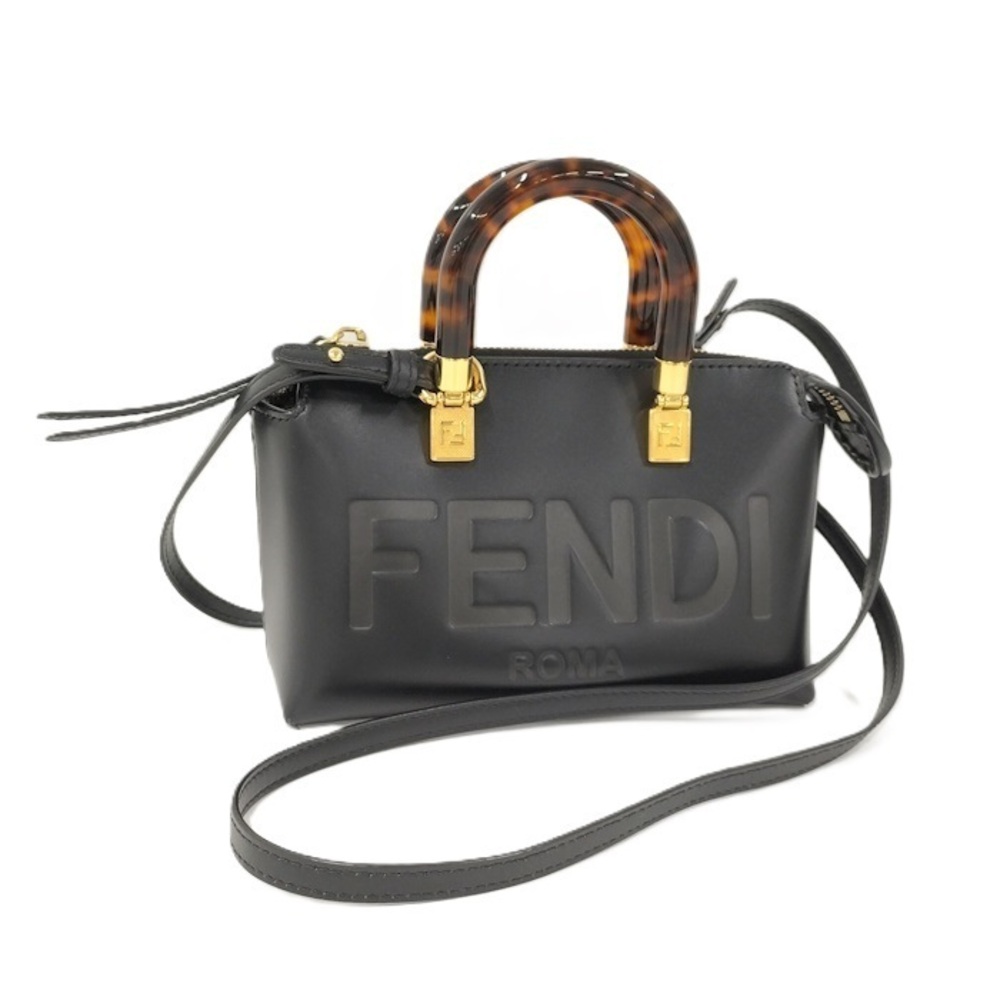 FENDI By The Way Handbag Leather Black
